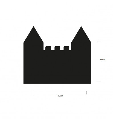 gráfico mural magnético en forma de castillo - 60X90 cm