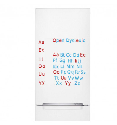 alfabeto magnético Open dyslexic - set de 129 imanes