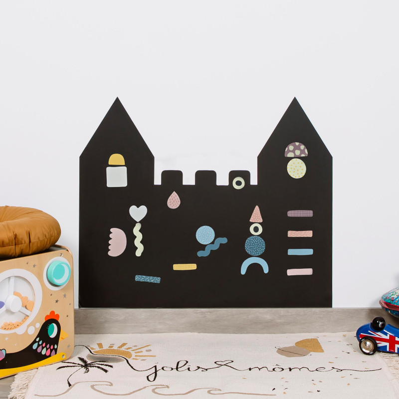 Gráfico mural magnético en forma de castillo ideal para decorar la habitación de un niño a partir de 3 años - Ferflex