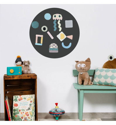 mural magnético redondo ideal para la habitación de los niños - Ferflex