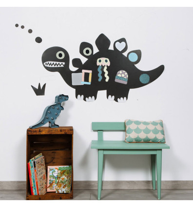 Gráfico mural magnético de dinosaurios para crear una zona de juegos en la habitación de los niños - Ferflex