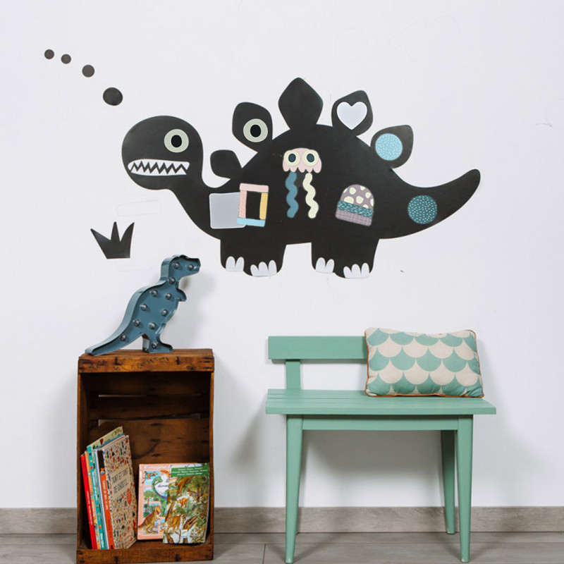 Gráfico mural magnético de dinosaurios para crear una zona de juegos en la habitación de los niños - Ferflex