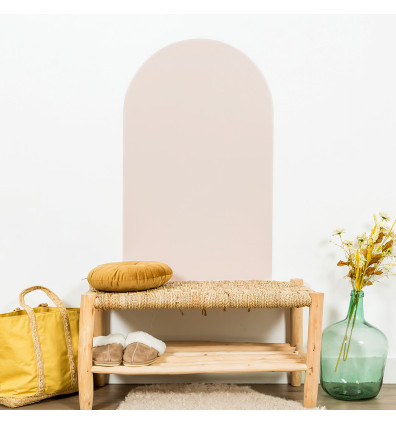 Papel pintado magnético en forma de arco rosa-beige para decoración de interiores - Ferflex