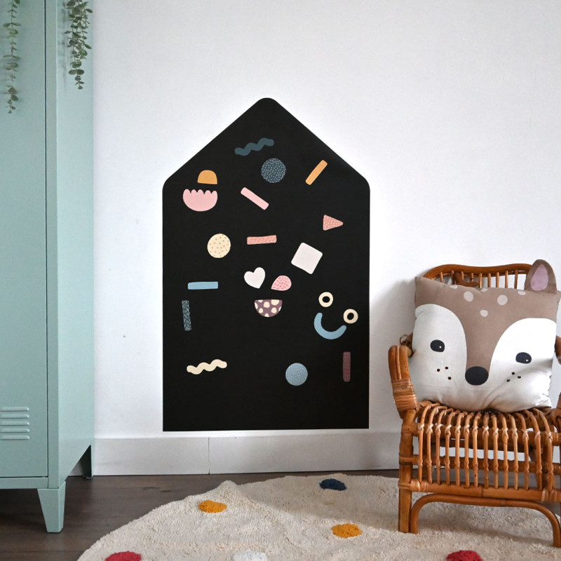 Papel pintado magnético con forma de casa para decorar la habitación de los niños - Ferflex
