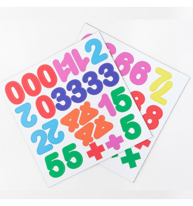 números magnéticos multicolores - set de 50 imanes