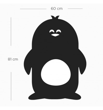 Dimensiones Gráfico mural magnético de pingüinos
